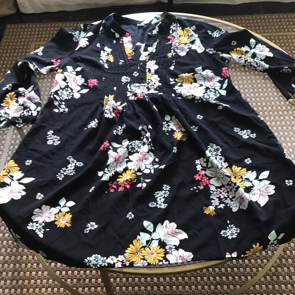 Black floral old navy dress